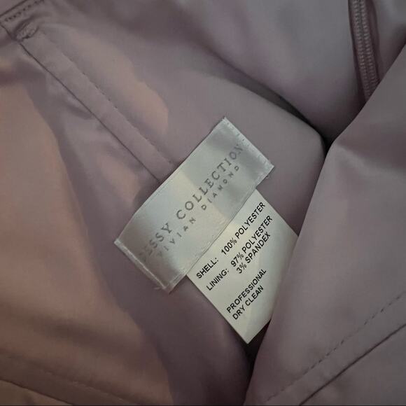 Dessy Collection Style 2896 Strapless Chiffon Bridesmaid Dress in Suede Rose - Picture 8 of 9